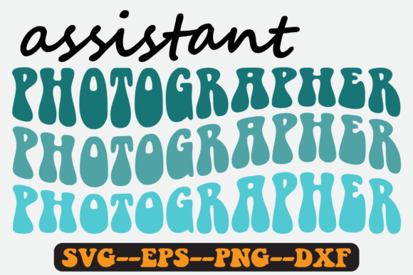 Assistant Photographer Quote Retro SVG: Graphics for Crafts & Content