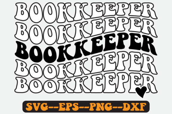 Bookkeeper Quote Retro SVG: Graphics for Crafts