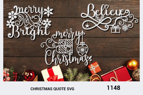 Christmas Quote Ornament SVG Laser 1148 Graphics for Crafts