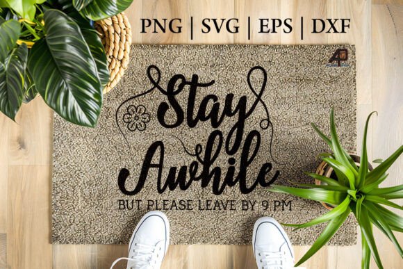Doormat Quote SVG PNG Design for Crafts & Graphics