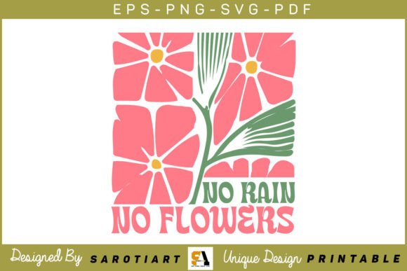 Flowers Inspirational Quote Design SVG for Crafts & Graphics