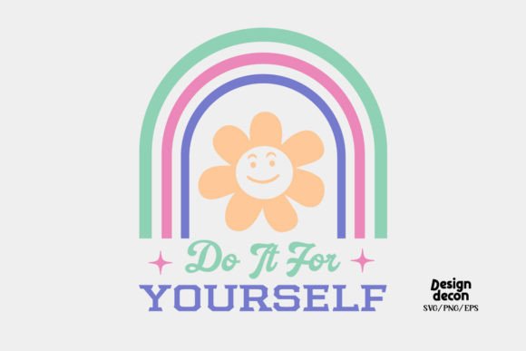 For Yourself Self Love Quote Retro SVG