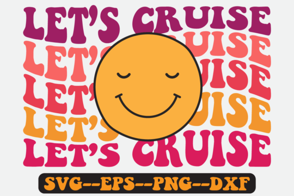 Let’s Cruise Retro SVG Graphics for Crafts