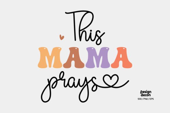 Mama Mom Quote Heart SVG Design: Graphics for Crafts & Branding