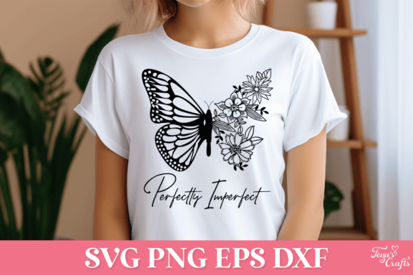 Perfectly Imperfect Butterfly SVG Graphics for Crafts