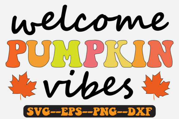 PUMPKIN VIBES Quote Retro Svg Design for Crafts & Graphics